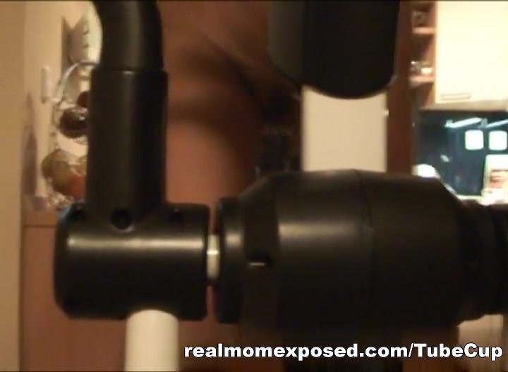 Blonde Step mom Eddie works out in the nude