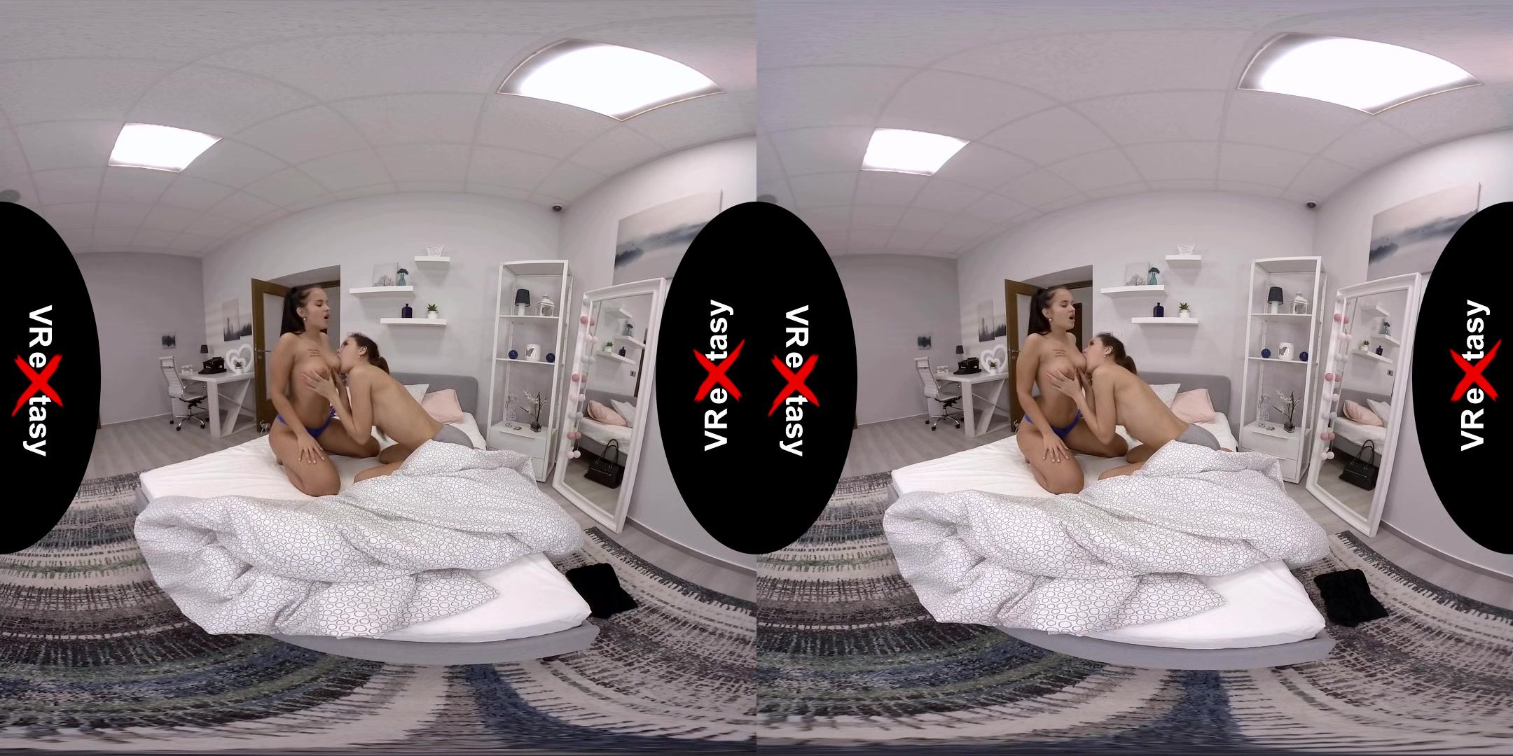 Let's Stay In Bed - Lesbian Pussy Licking Fingering