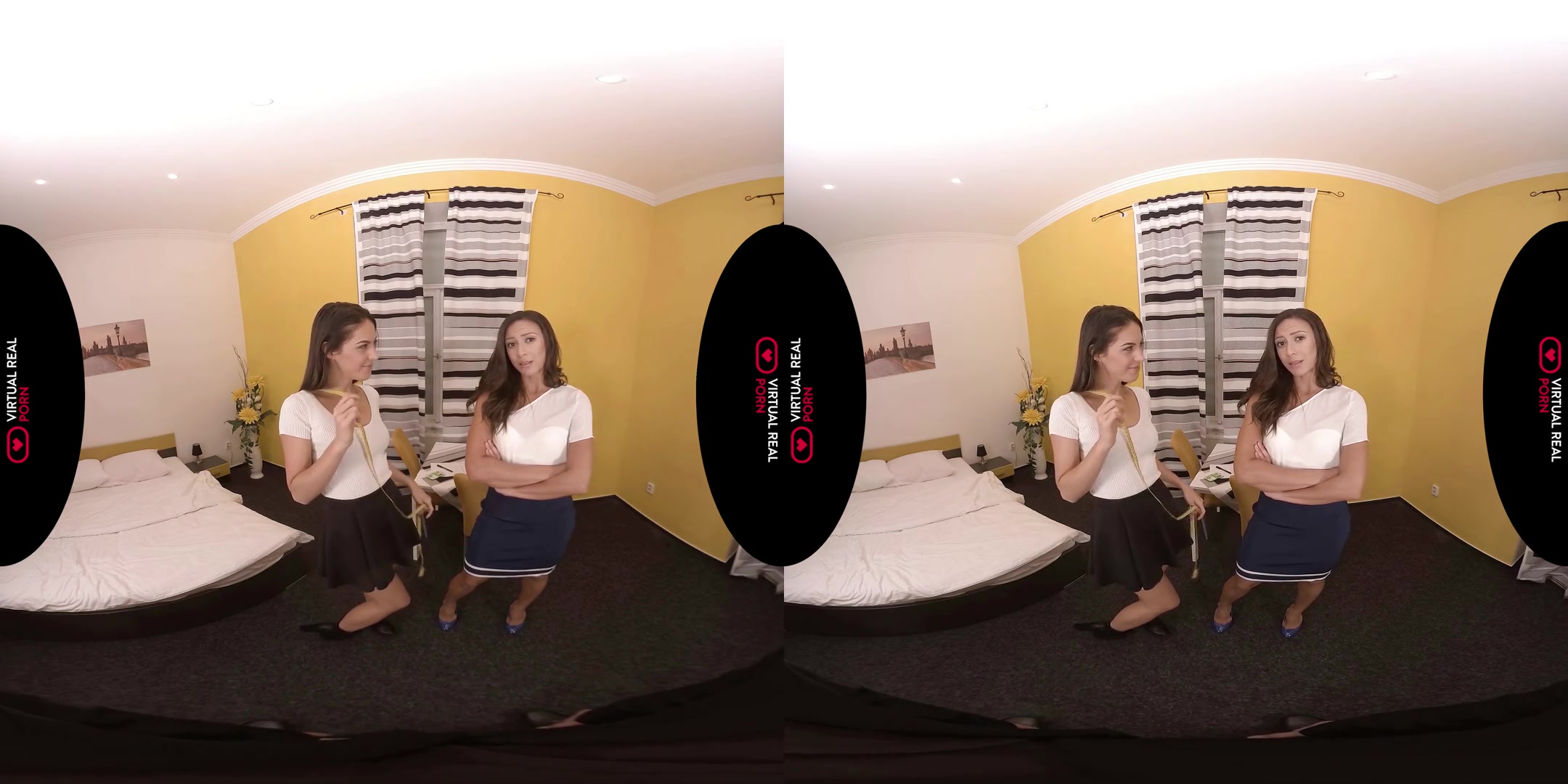 Carolina Abril & Cassie Del Isla in Sex--Porter - VirtualRealPorn