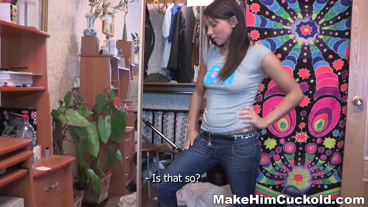 Make Him Cuckold - Lupe Burnett - Jealous gf cuckold sex