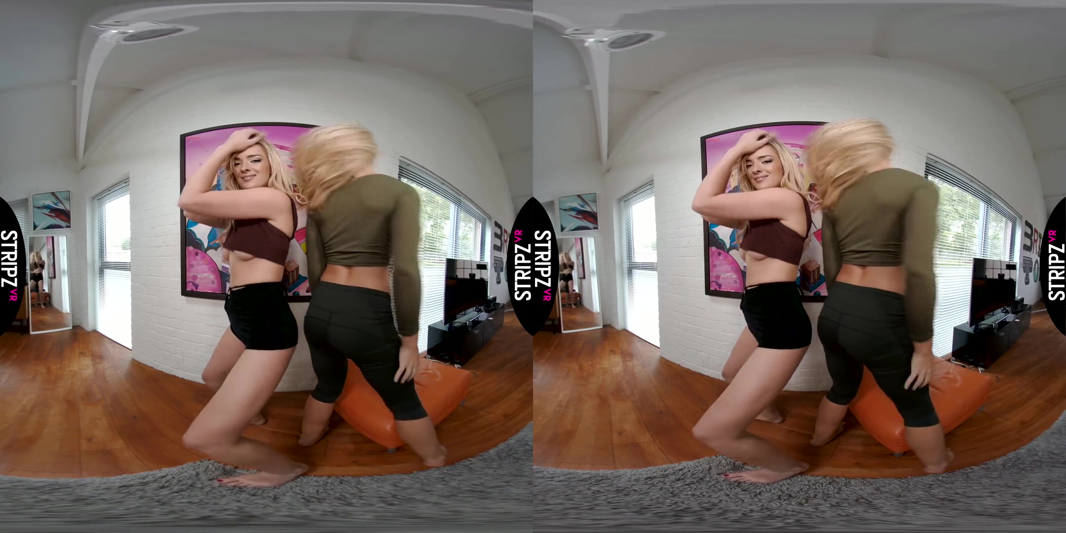 Rosa Brighid & Grace Faerie in Dance Off - StripzVR