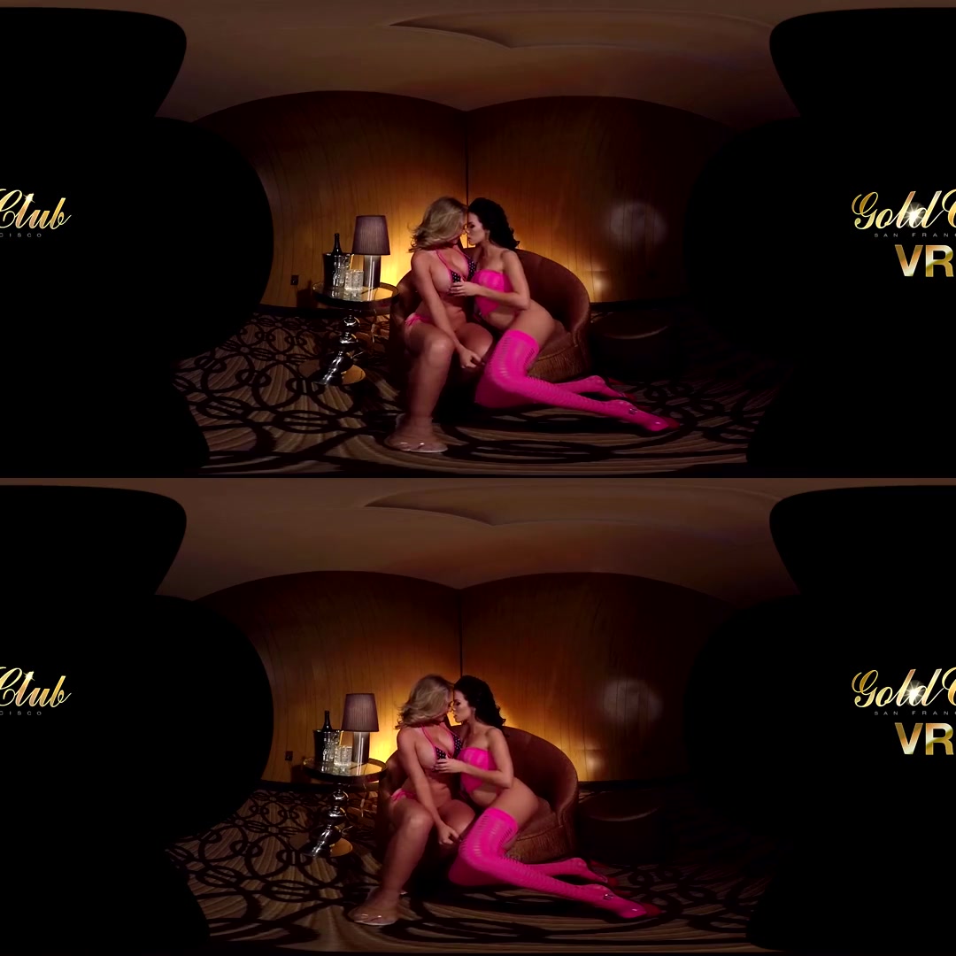 Megan Rain & Kagney Linn Karter in Megan Rain and Kagney Linn Karter Topless Lapdance - VRClubz