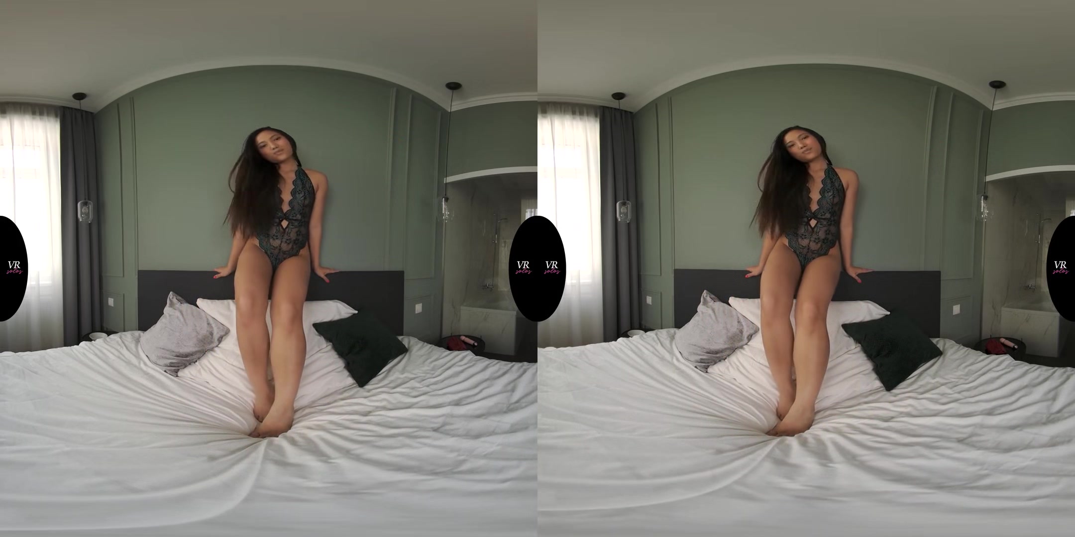 Asian Babe May Thai Loves To Masturbate In Front Of You - Cute Asian Babe Solo VR 3D Porn