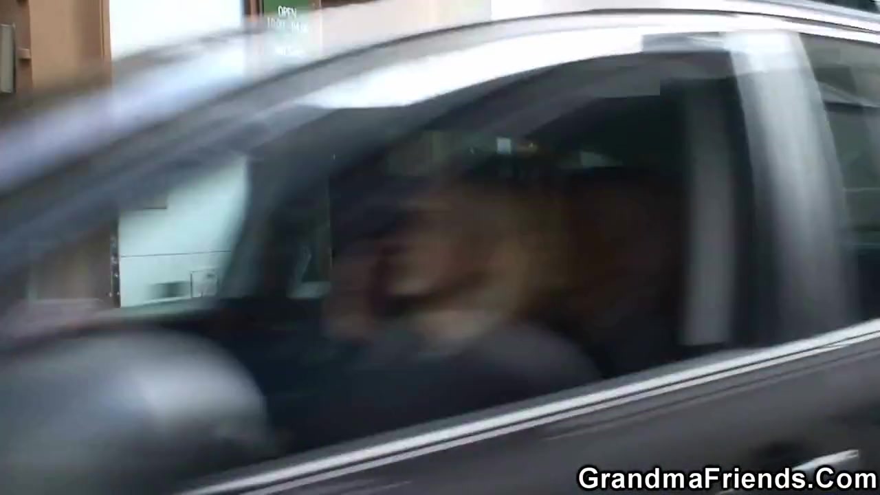 Two Buddy Share Very Old Blonde Granny