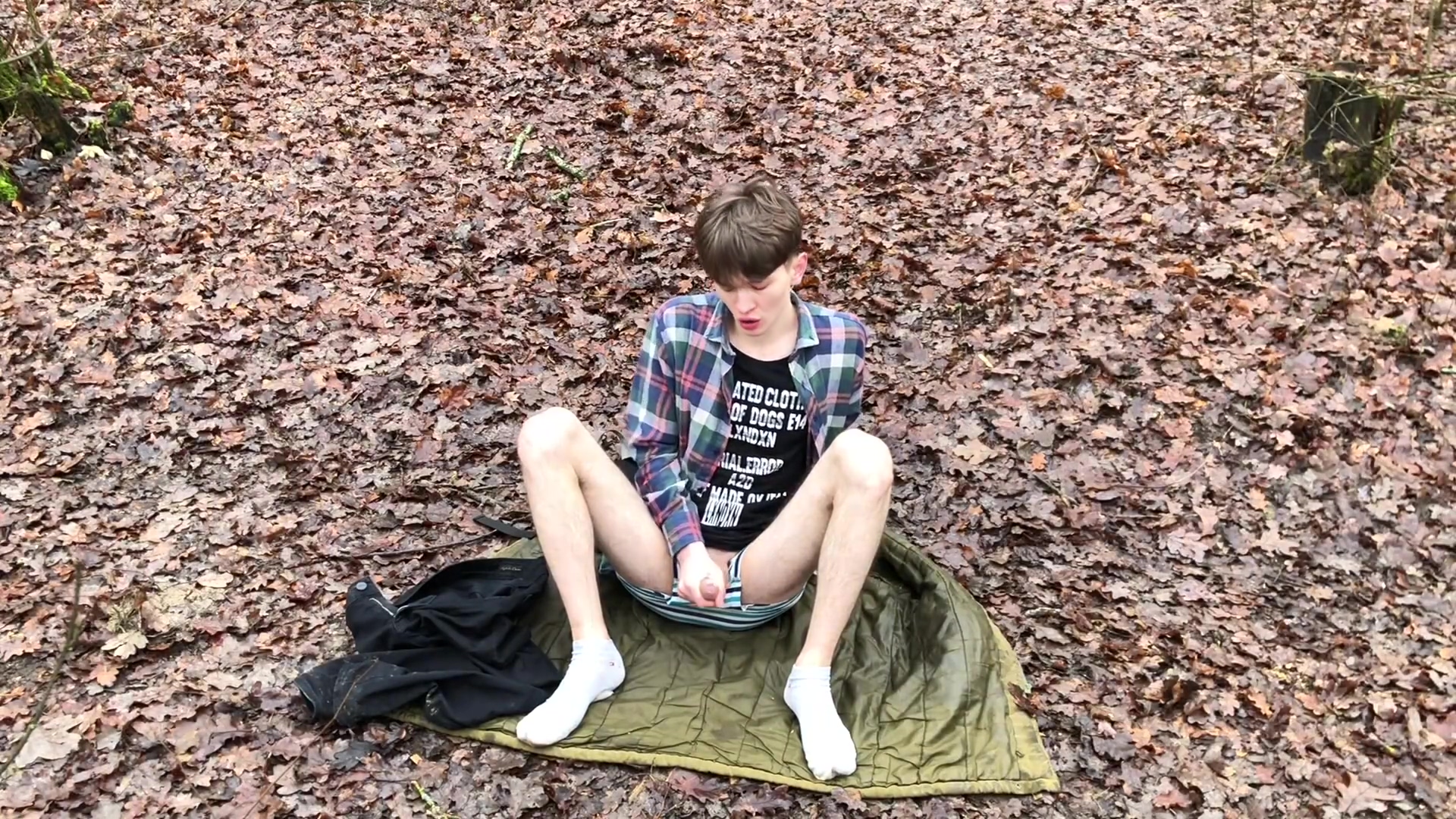 Extreme! Hottest teen 18+ Masturbates His Big Dick Outdoors / Uncut / Perfect Dick Size / Sexy / Fit