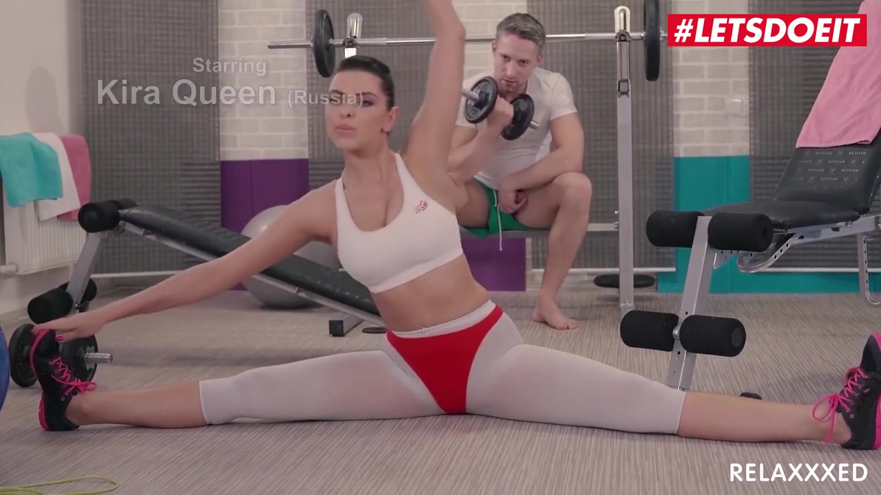 Lucky Lutro And Kira Queen - Dirty Yoga Teacher On Gorgeous Hot Fitness Model