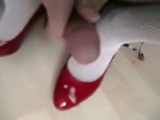 Amazing homemade shemale scene with Stockings, Amateur scenes