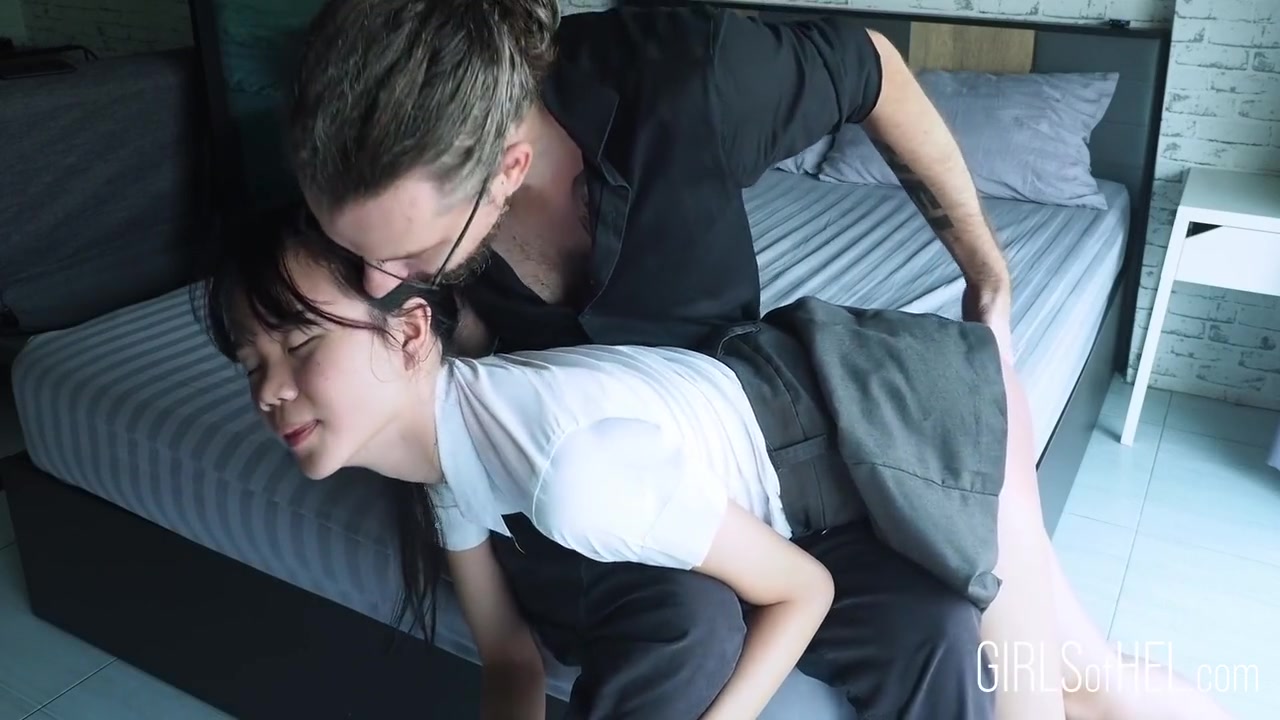 Cute 18yo Asian Loves Being Fucked By Her English Teacher - After Sex She Plays With His Cum On Her Tiny Tits