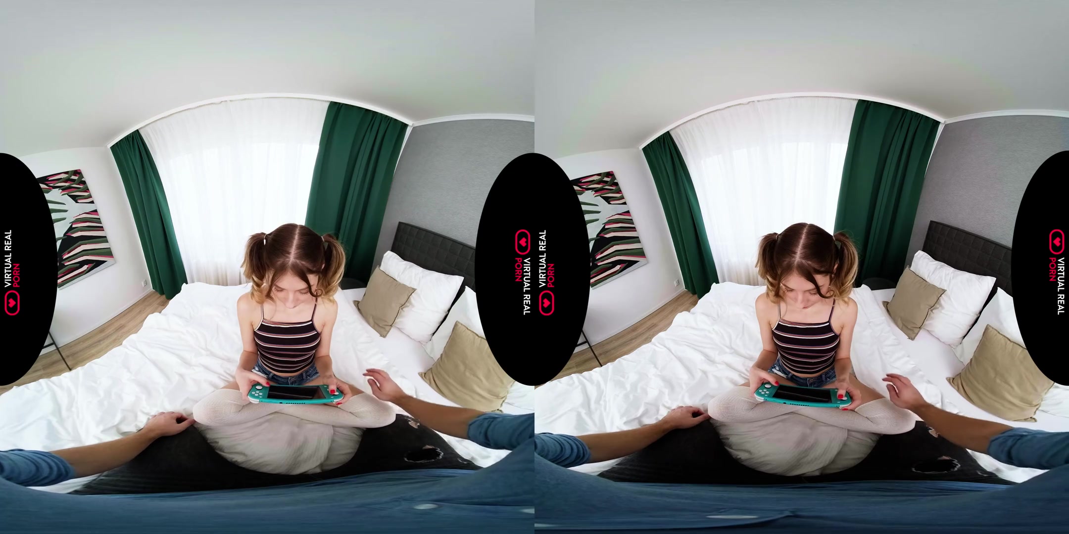 Forfeit - Naughty Gamer Girl Sucks Your Cock and Fucks you in HD VR