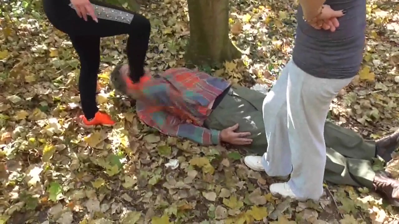 The old trampling mat by Femdom Austria