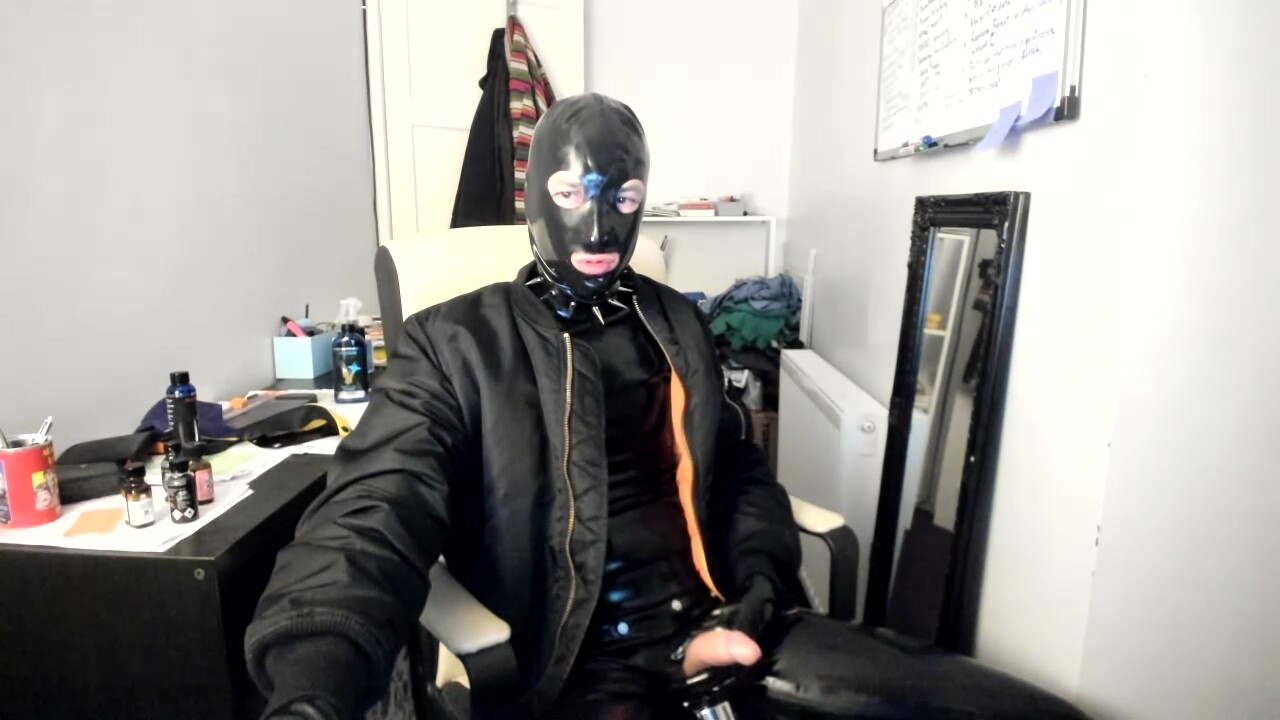 British rubber boy handjob