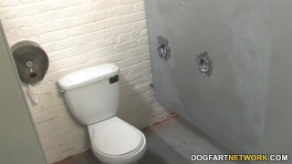 Alysa Receives Facial Cumshot From A BBC - Gloryhole