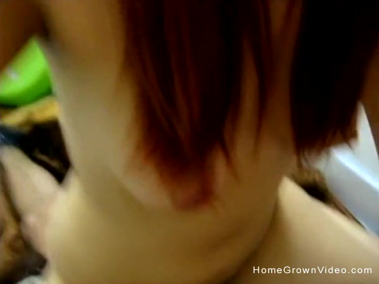 Hot redhead girlfriend fucks her boyfriend