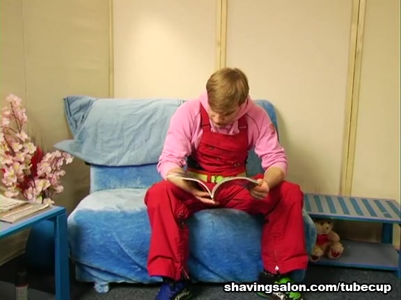 Russian redhead gives head after pussy shaving