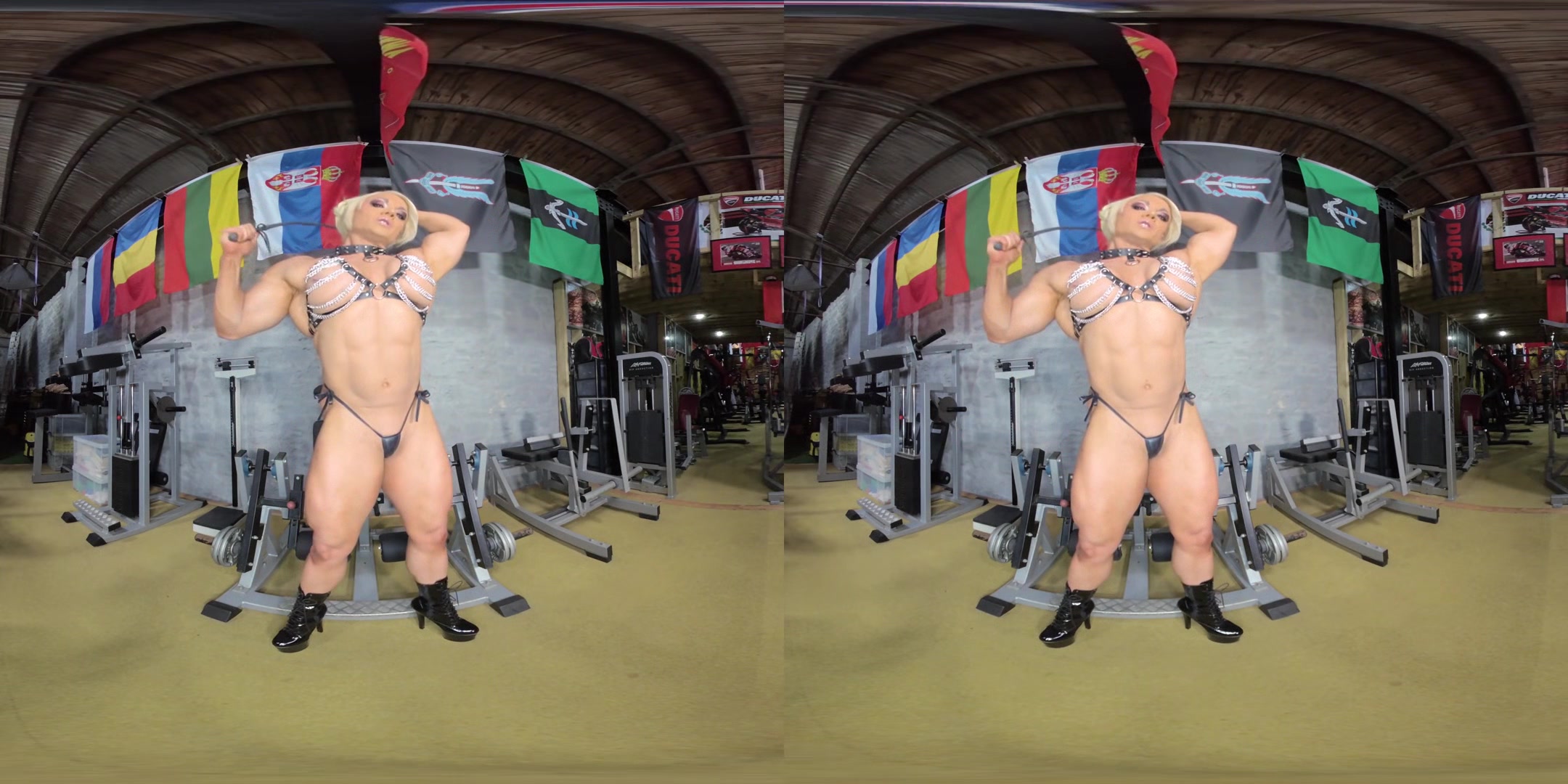 Lisa Cross - Scene 7; Big Tits Blonde Bodybuilder VR