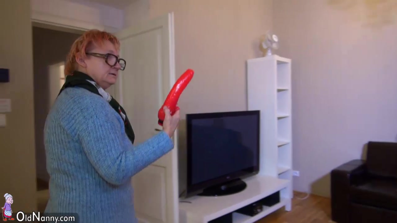 OldNanny Youthful and old lesbo pair masturbate with fake penis