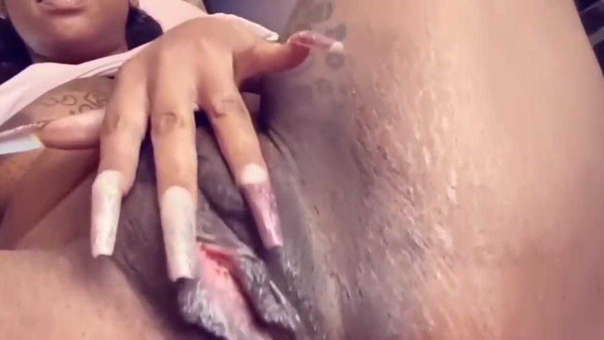 Black Girl I Met Online Playing With Her Tight Pussy