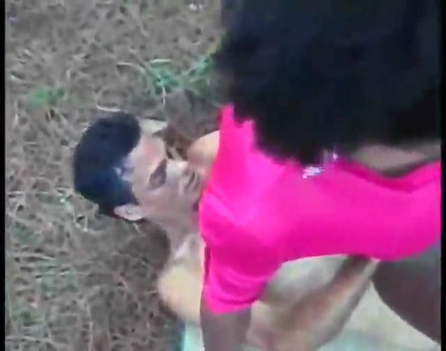 Mutual interracial blowjob outdoors