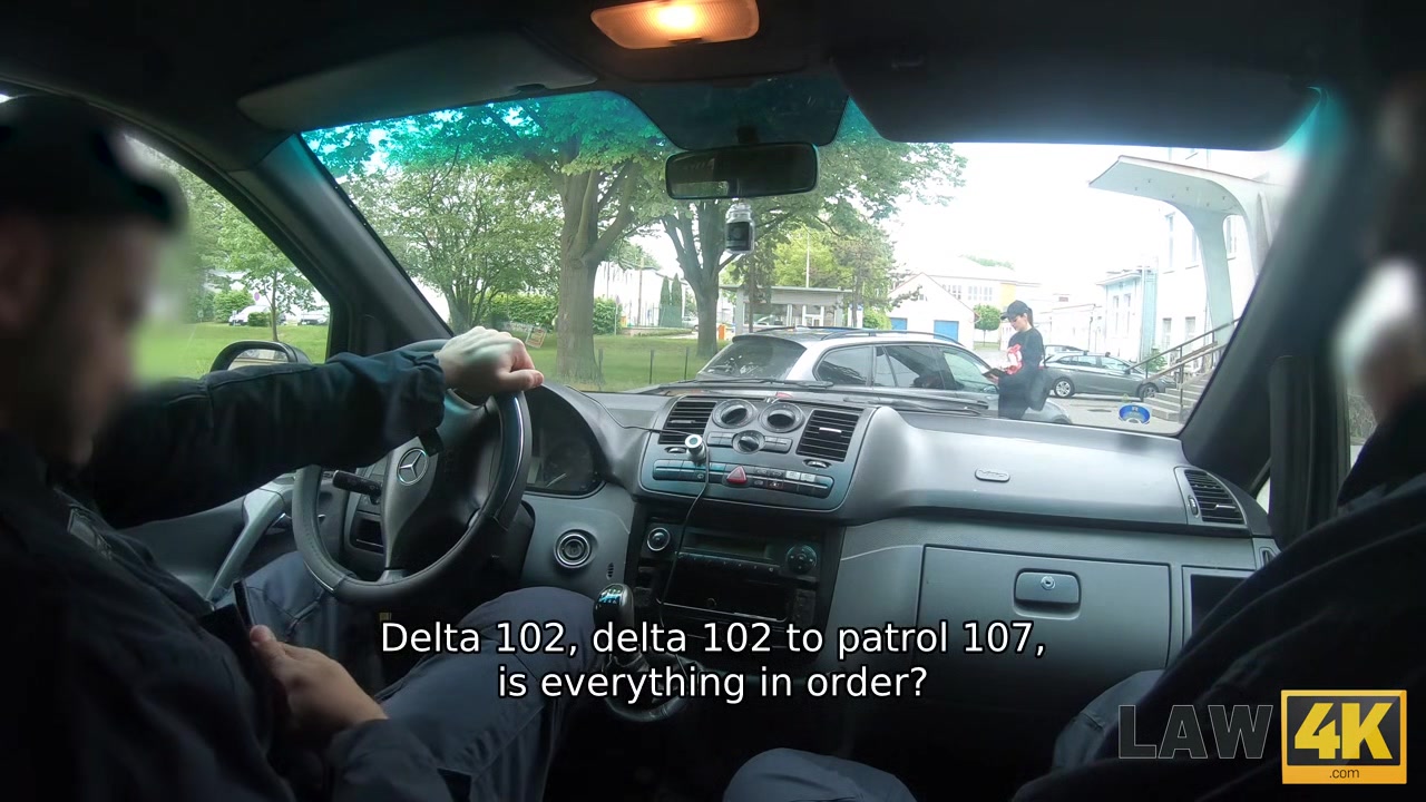 LAW4k. Girl should give a head and spread her tiny legs in jail for car stealing