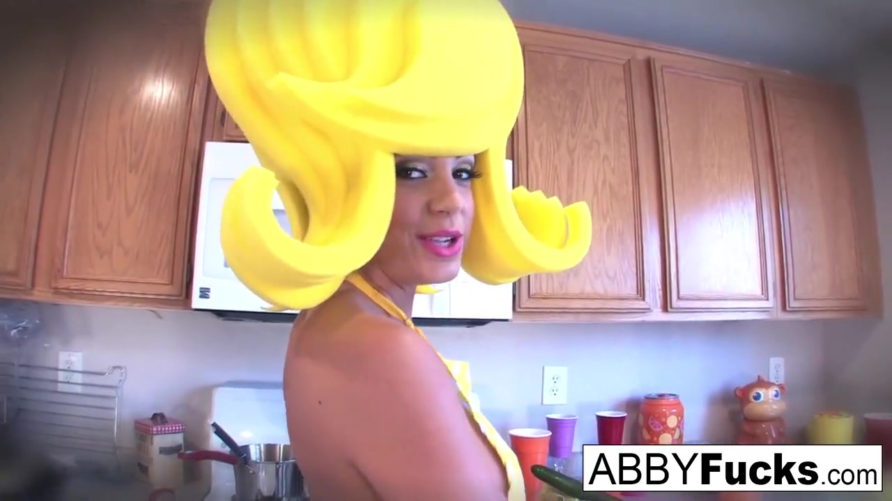 Surreal Kitchen Dress Up With And Her Giant Cucumber - Abigailmac