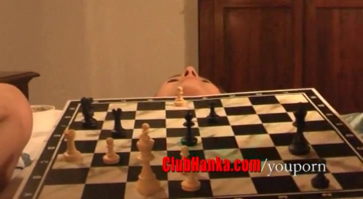 chess match on naked body