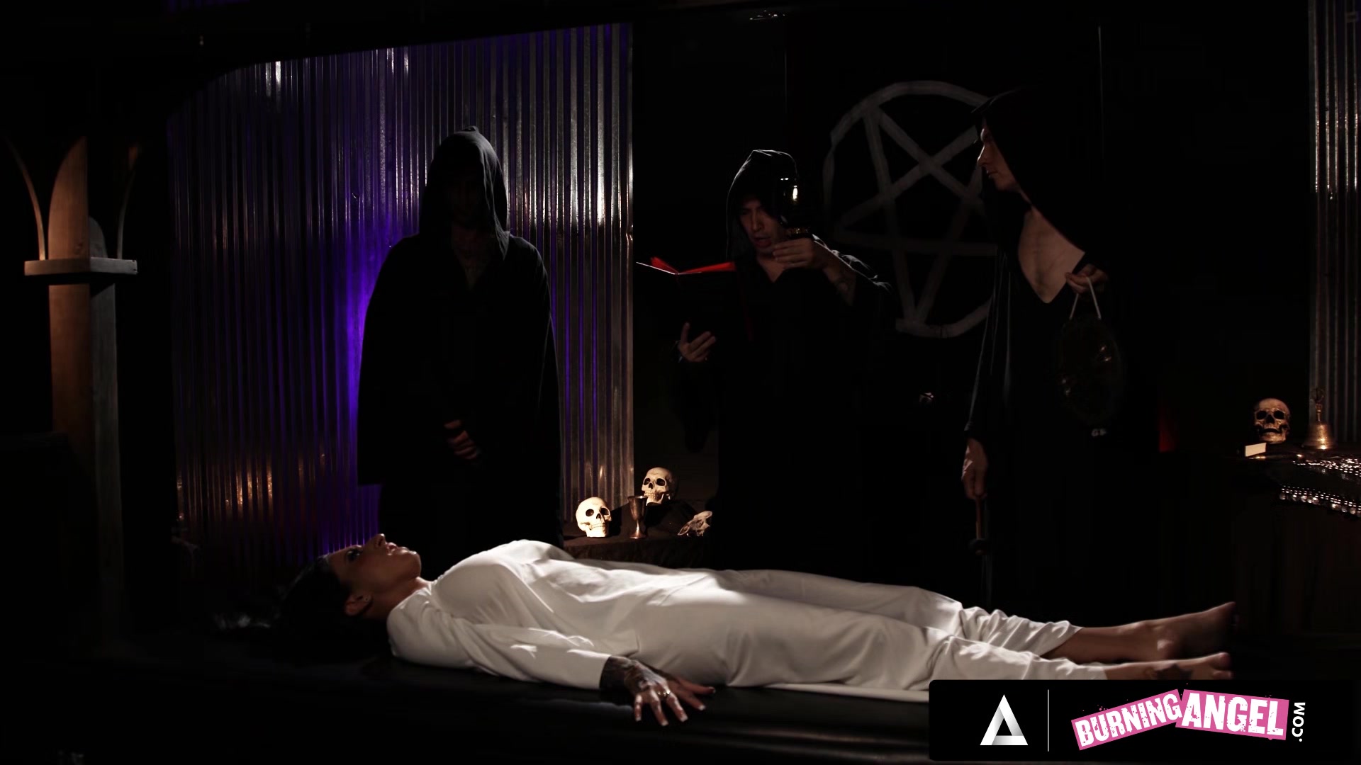 Possessed Slut Gets Gangbanged Hard During Exorcism At Halloween