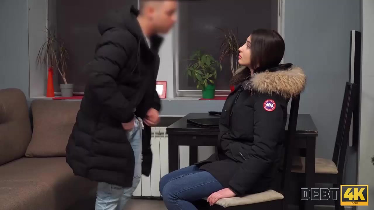Debt4k. Winning girl pays the balance owed taken for a new car with hot body
