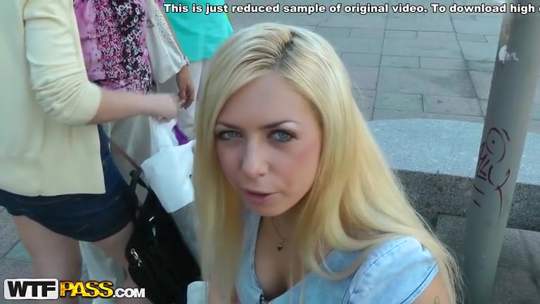 Golden-Haired in stockings does anal fuck