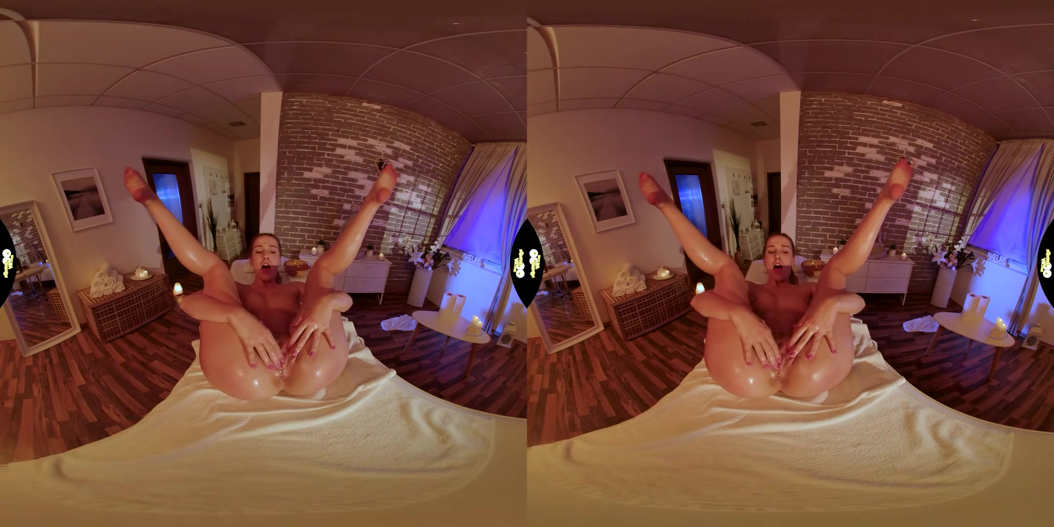 First Me! - Pornstar Solo Masturbation with Oil