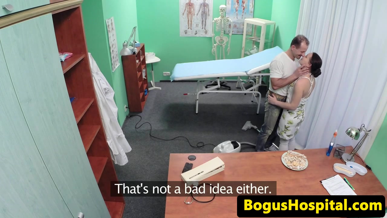 Stunning nurse fucks patient with doctor