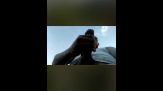 Beating off in public