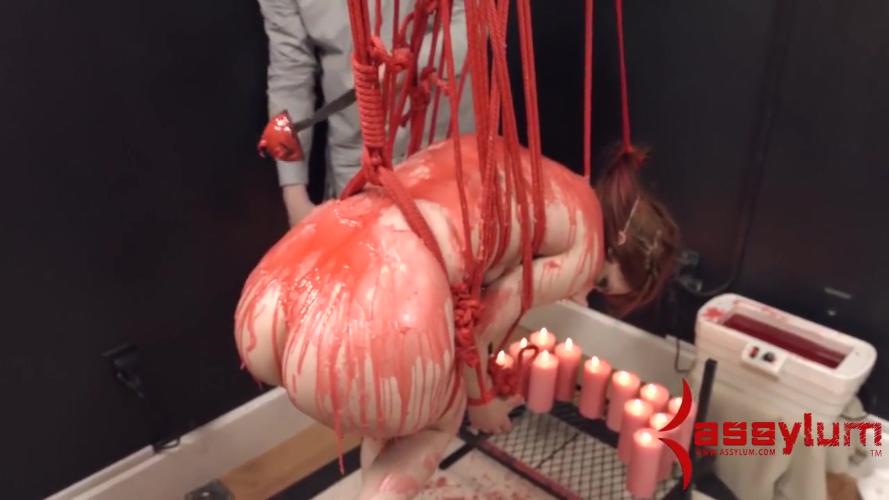 Bound Suspended Waxed Anal Fuck Sub
