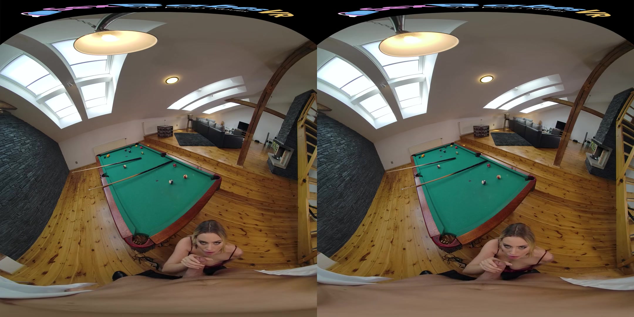 Private Lessons - Hot Blonde Pornstar Lya Missy Fucked on the Pool Table