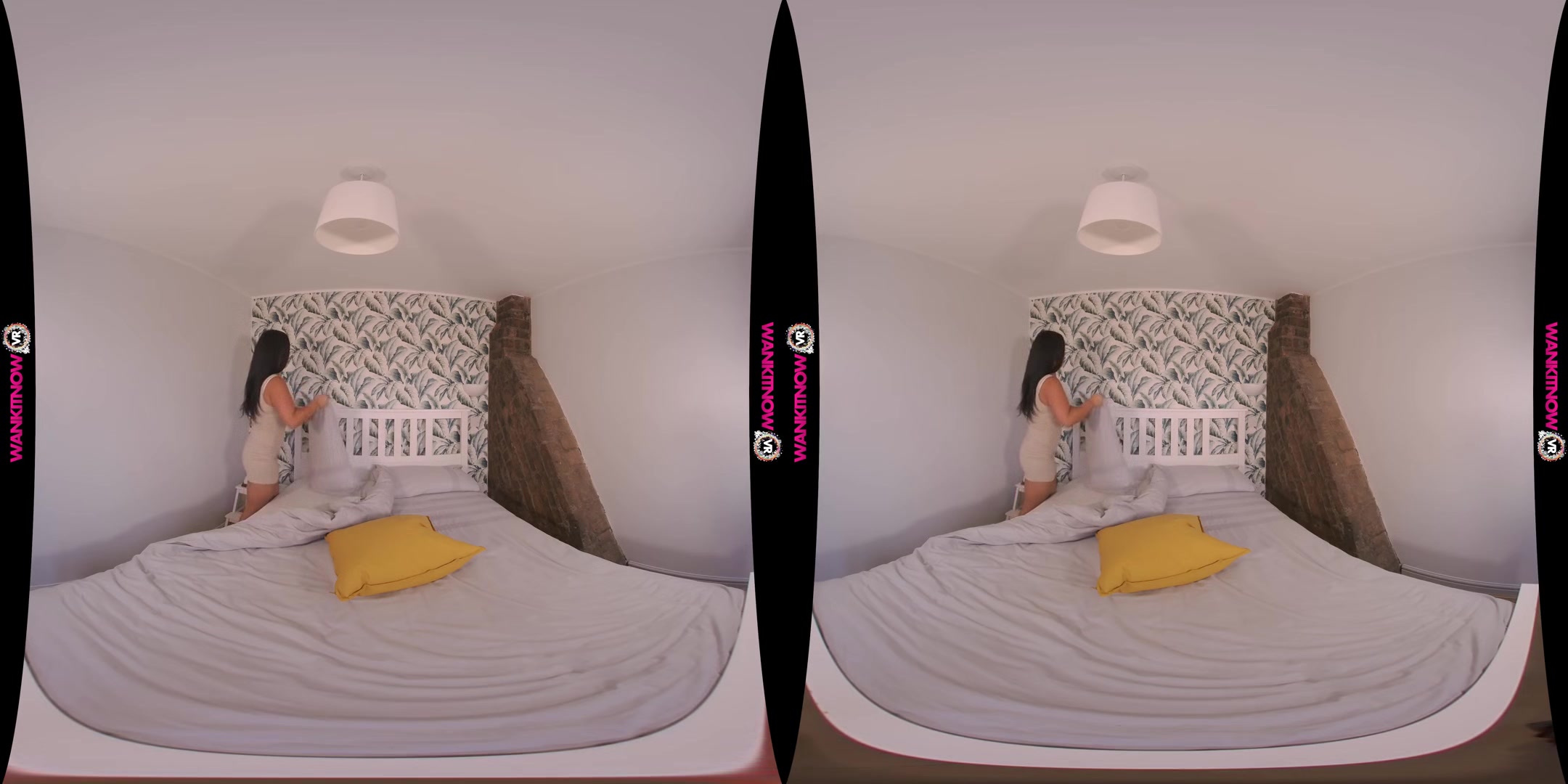 Rule Breaker - Cute Maid Stripping on the Bed - SexLikeReal