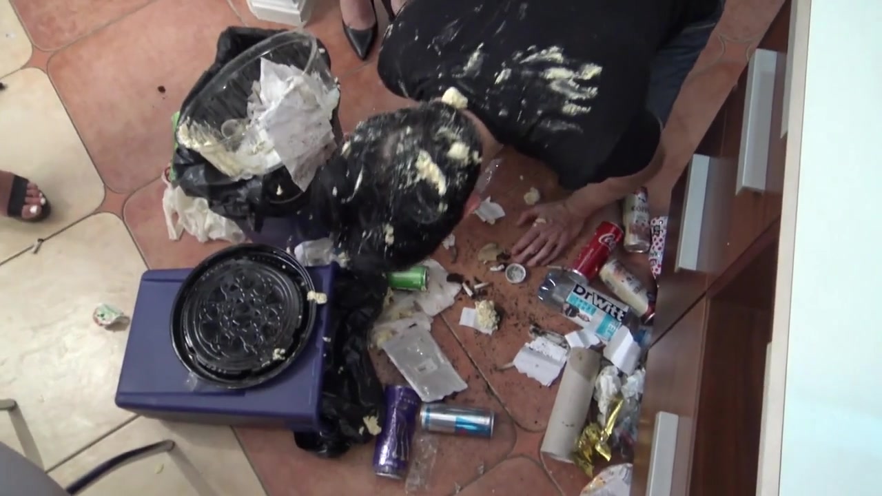 Garbage boy video Brat Girls condom and garbage tyranny by Femdom Austria