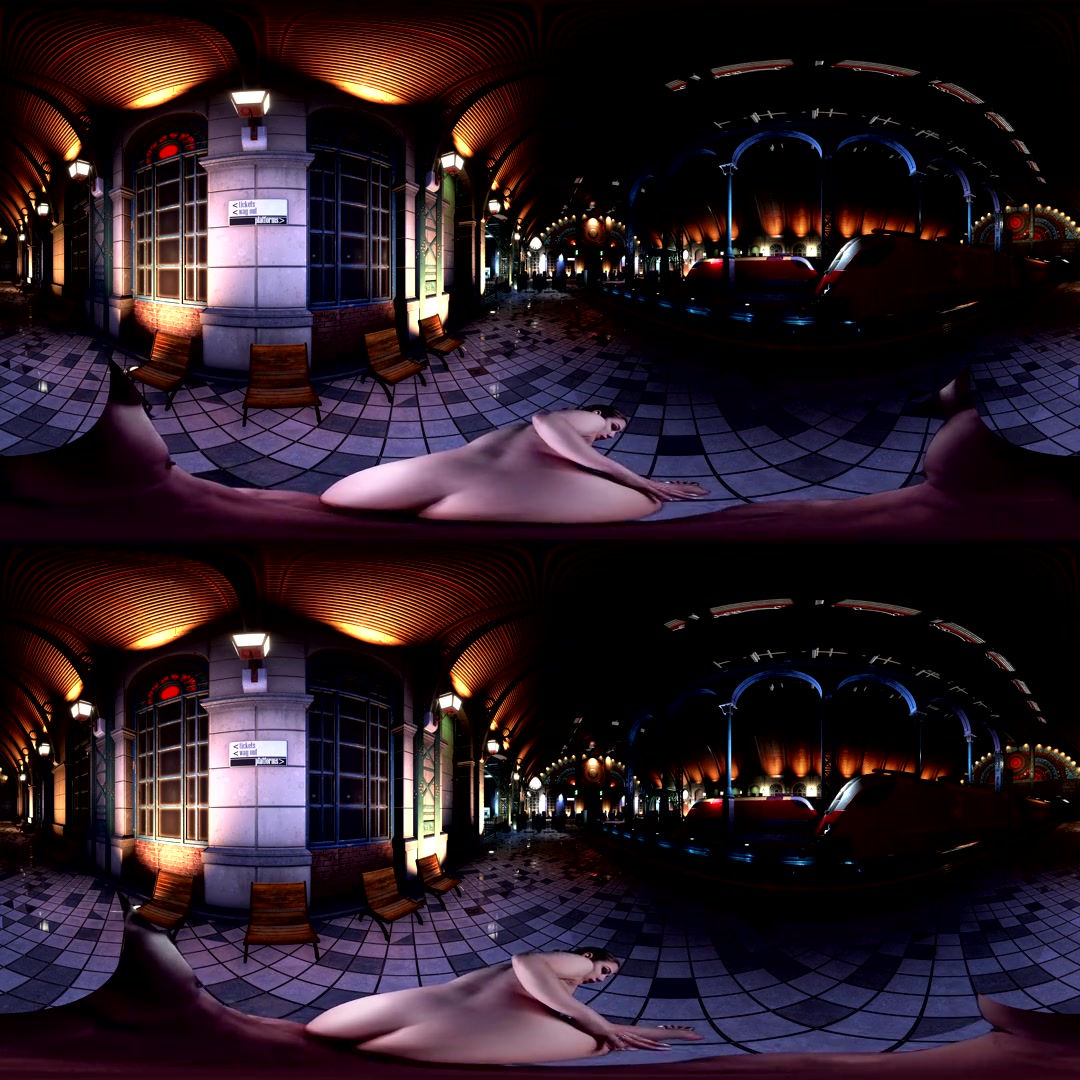 Bobbi Dylan in Train Station Fantasy - EvilEyeVR