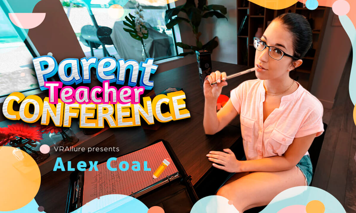 Parent Teacher Conference - Cute Young Teacher Alex Coal Solo Masturbation with Toys