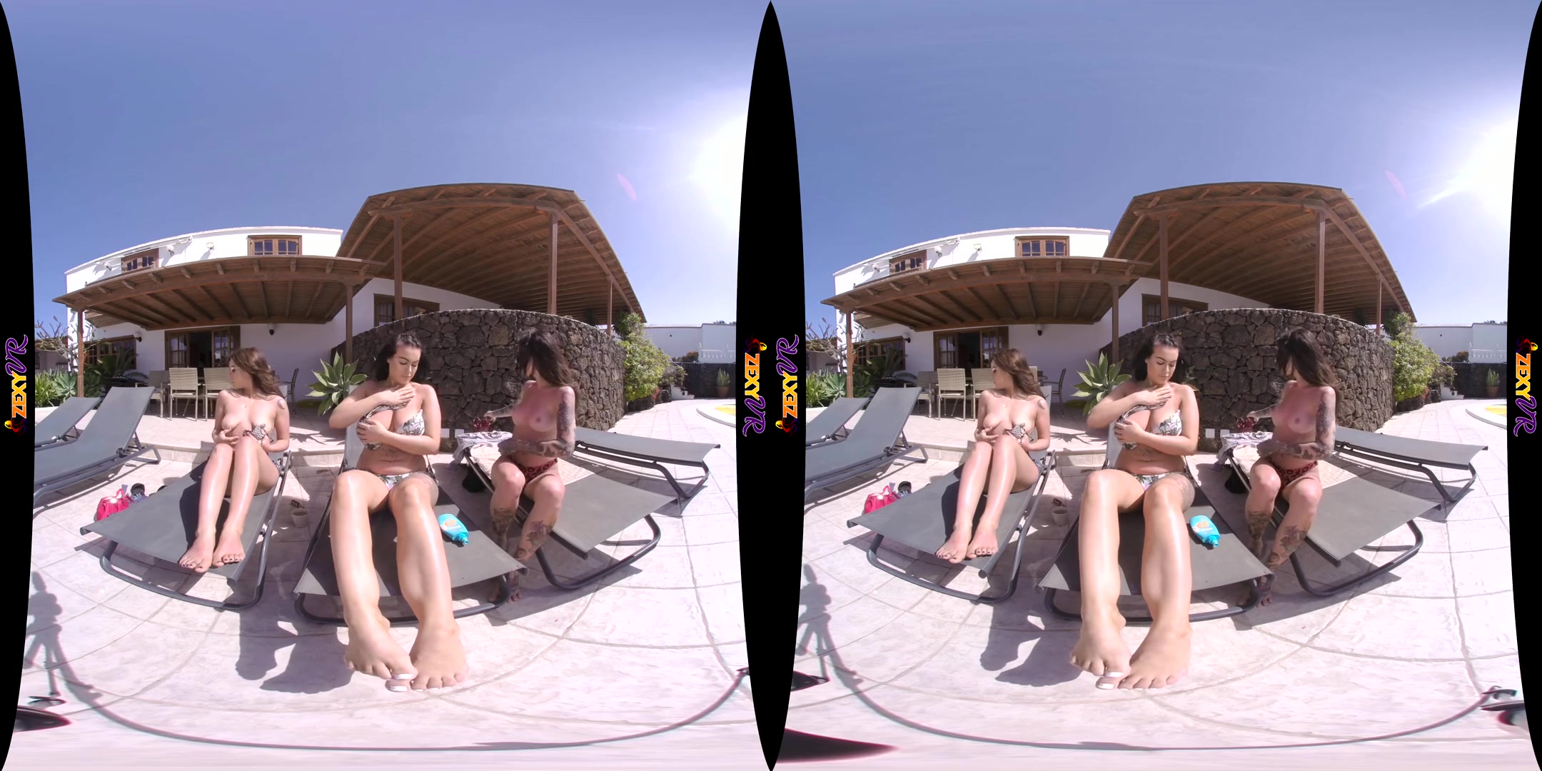 Relaxation - Three Babes Striptease - ZexyVR - SexLikeReal