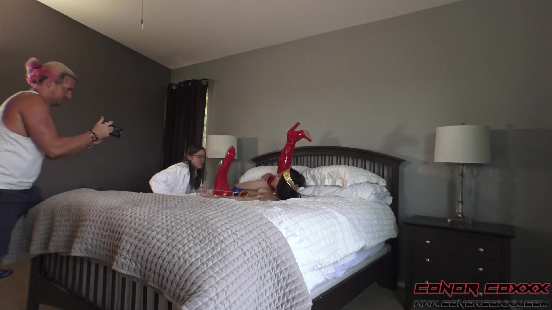 Behind The Scenes Of Wonder Woman Shoot With Aubree Valentine