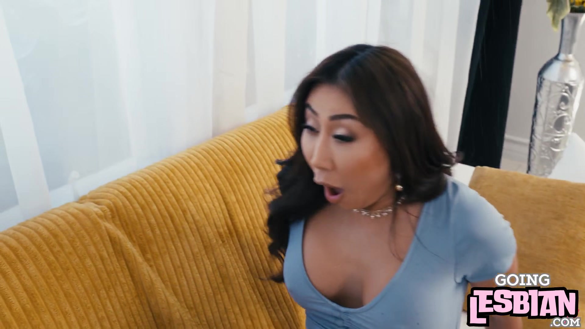 Gorgeous lesbians having fun in 3some
