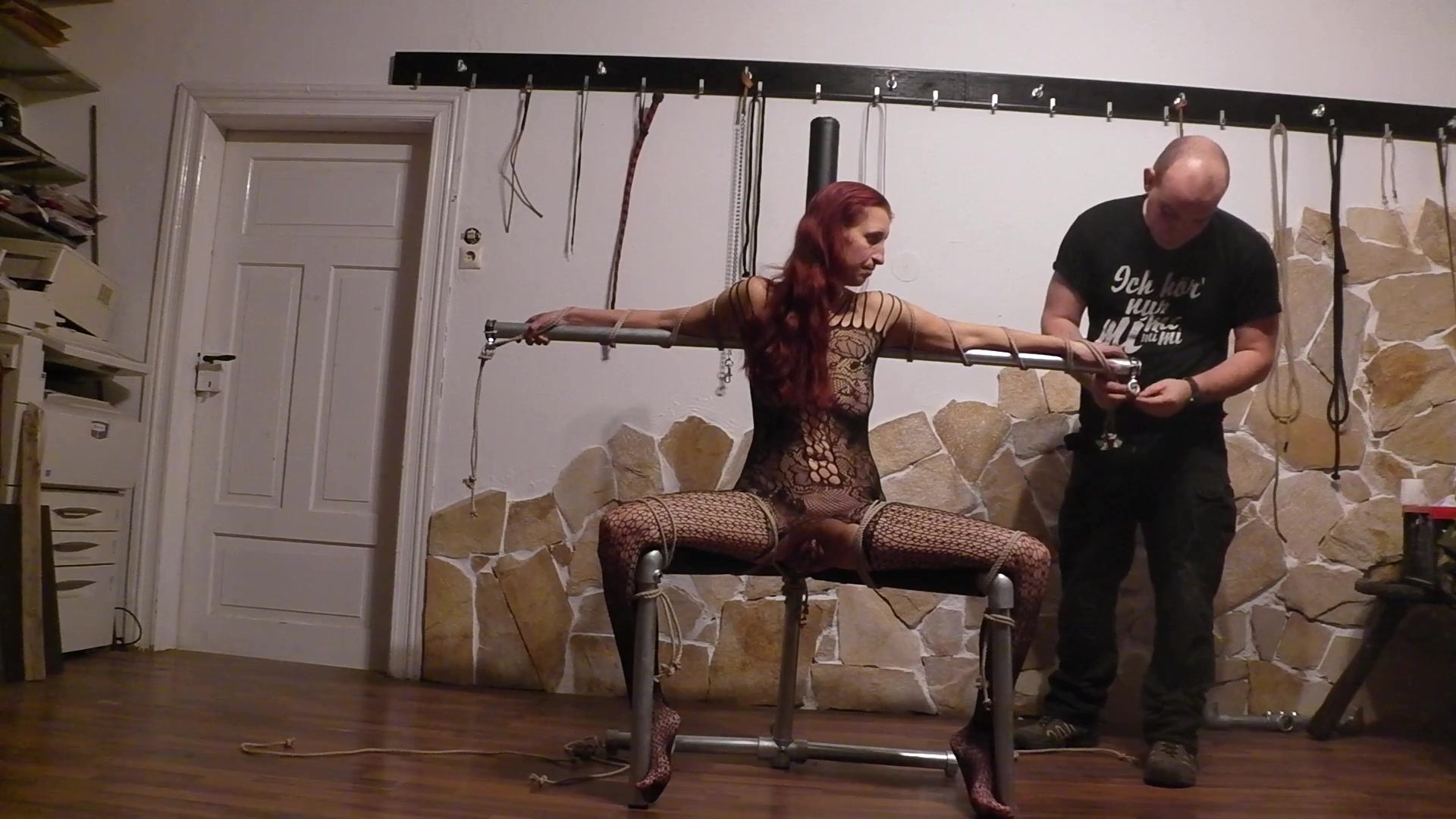 Slave Chair 1 I Tie My Slave On Her New Throne