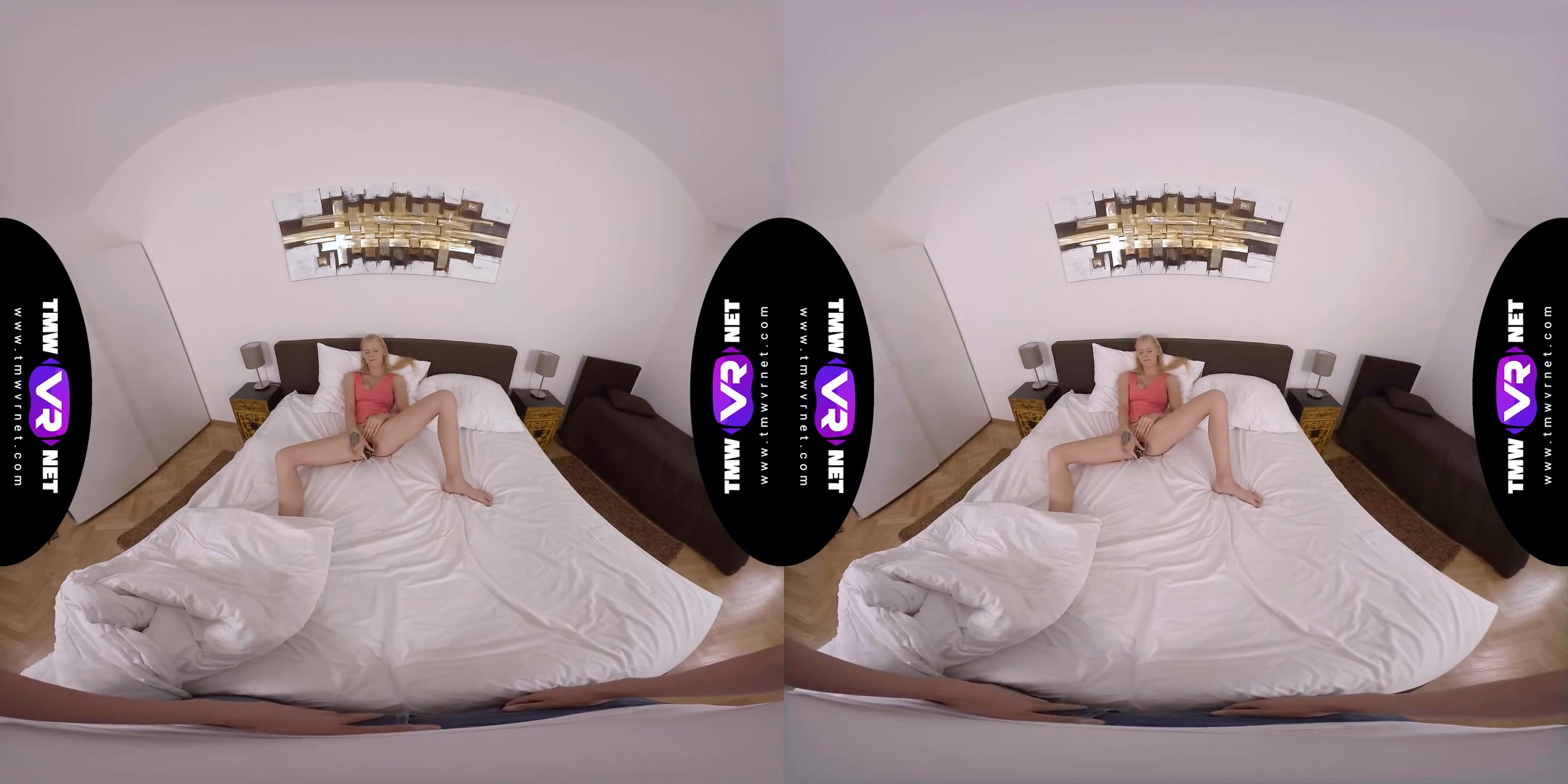 Spicy Surprise Under The Blanket - Blonde Virtual Girlfriend Hardcore