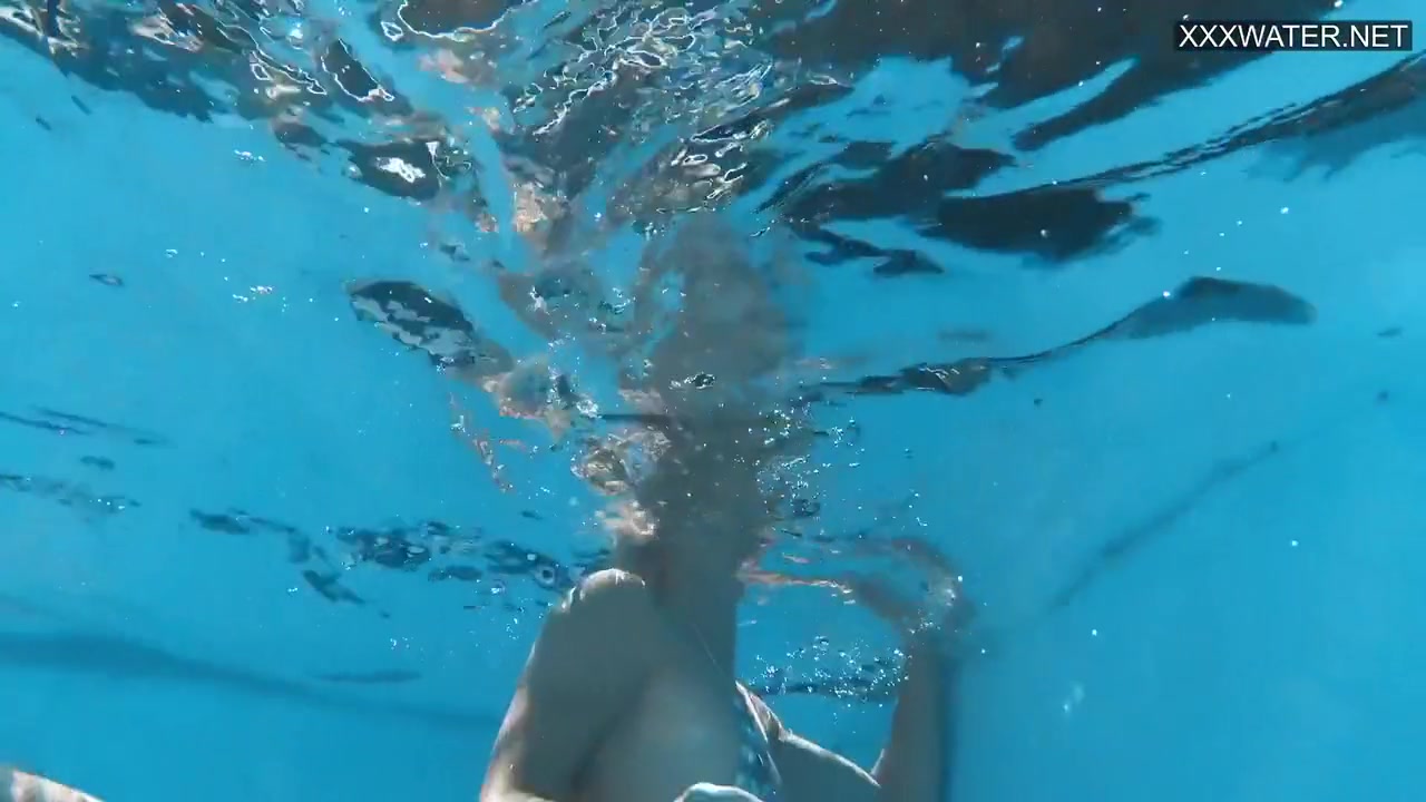 Euro Blonde Small Tits Pornstar Zazie Swimming
