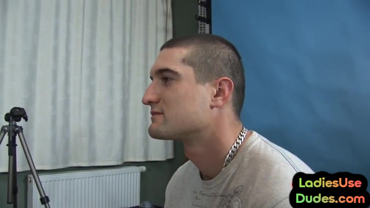 CFNM femdom ladies pegging guy in changing room 3some