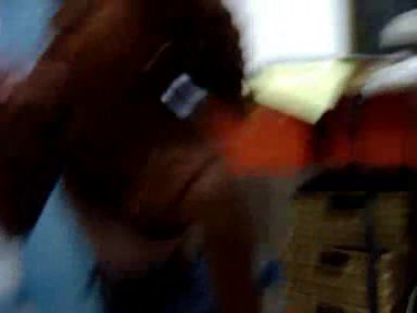 Young Ebony girl waited whole day to make a blowjob
