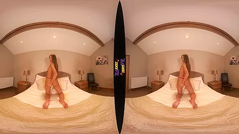 Come To Bed - Petite teen 18+ Striptease Redhead - SexLikeReal