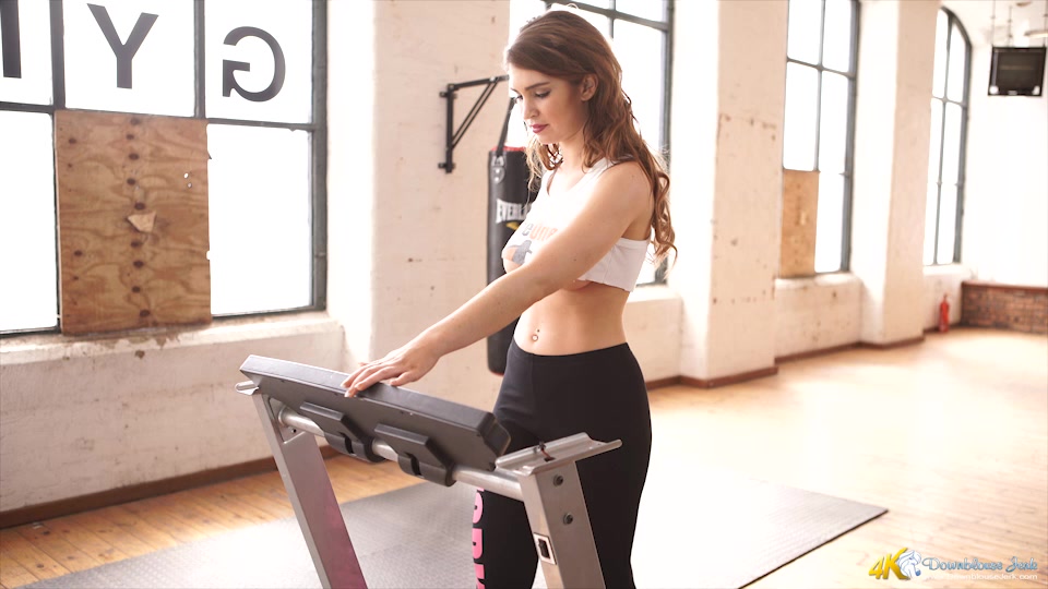 Katie Louise in Fit In No Time - DownblouseJerk