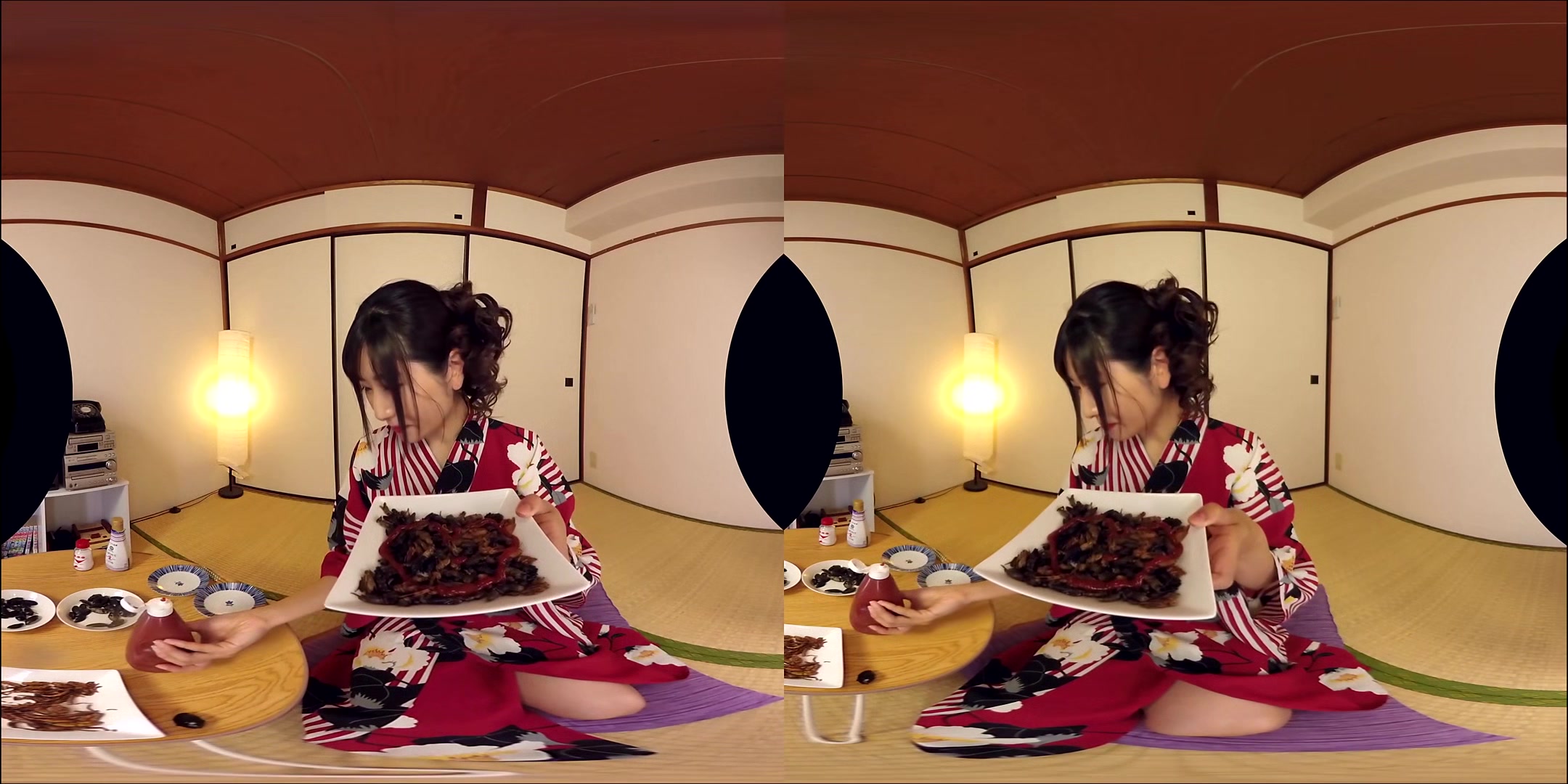 Kotomi Soramame Eats Bugs; Hot Japanese Idol Softcore Food Fetish