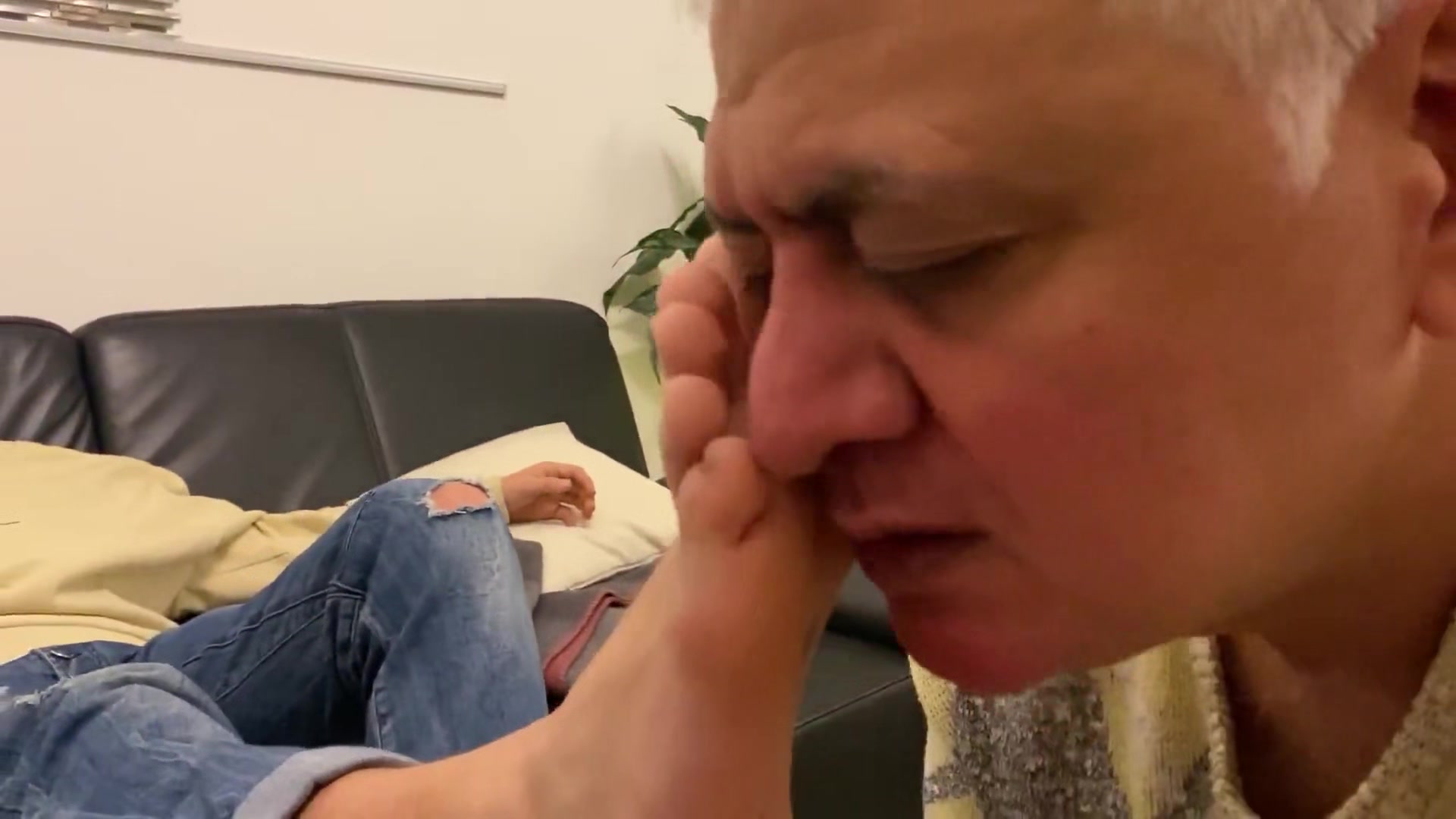 Socks sniffing daddy