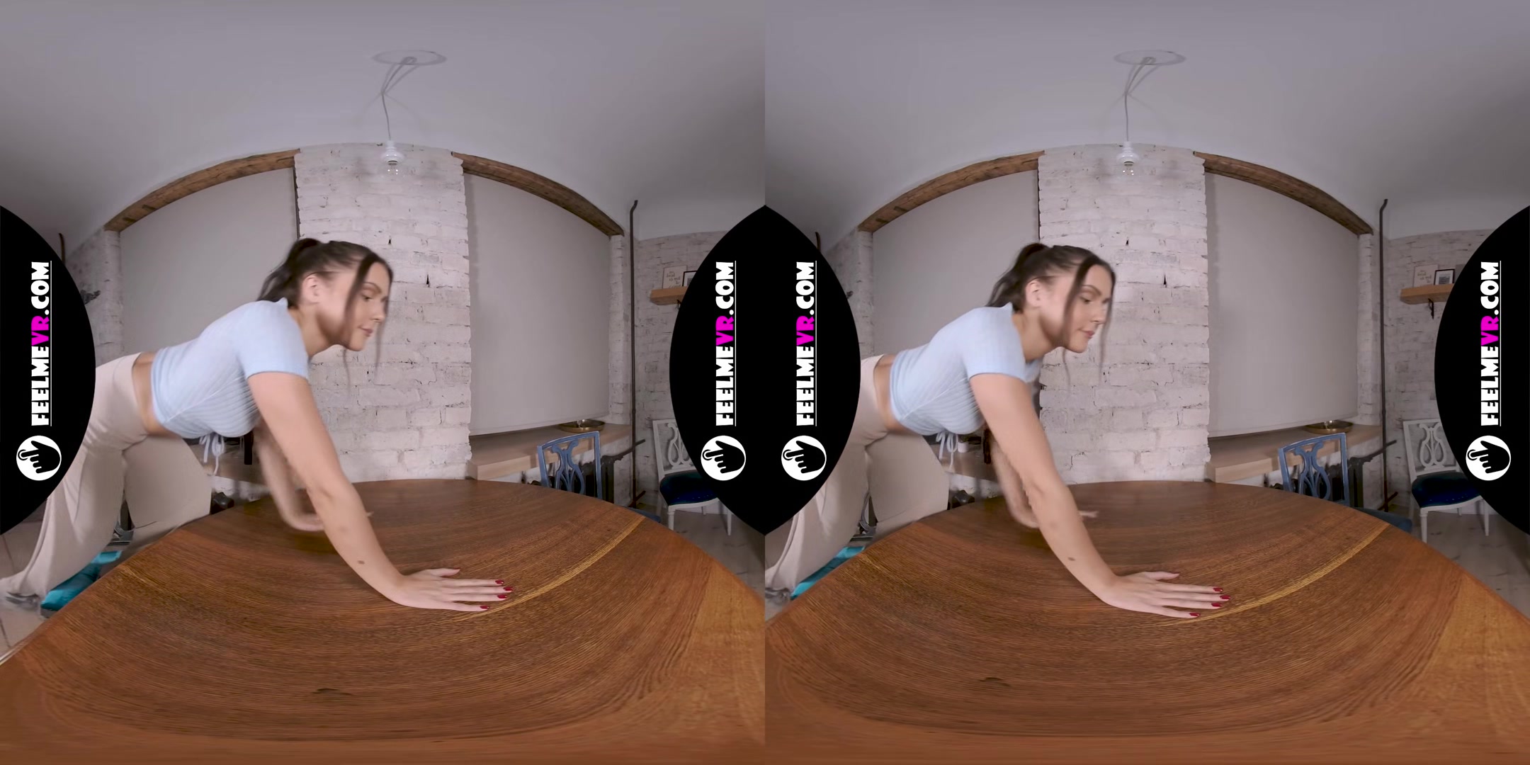Naked Supermodel Francheska On The Table